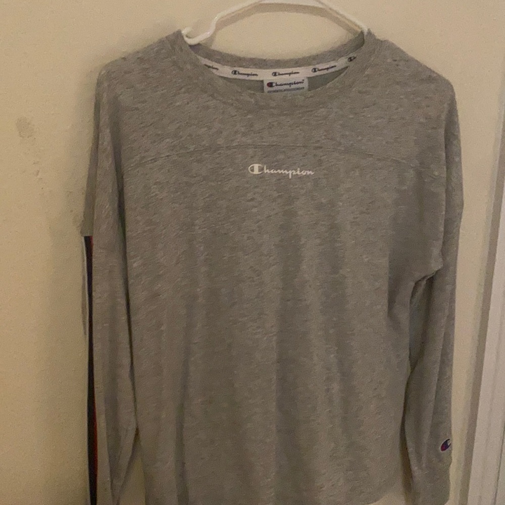 Champion Girls Grey Long Sleeve (Youth 10-12)